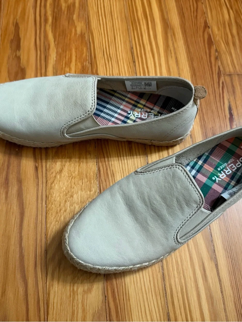 Sperry Women’s Slip-On Leather Espadrilles in Tan